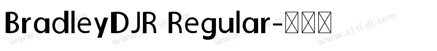 BradleyDJR Regular字体转换